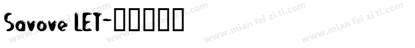 Savove LET字体转换